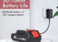 Mythco Cordless Portable 300W Pressure Washer, 6 In 1 Nozzle